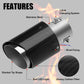 📢📢50% OFF !! ⏰ LED Exhaust Tip – Flame effect, carbon sleeve & universal fit 💨