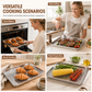 📢📢50% OFF !! ⏰Rectangular Stainless Steel Baking Tray With Wire Cooling Rack