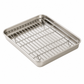 📢📢50% OFF !! ⏰Rectangular Stainless Steel Baking Tray With Wire Cooling Rack