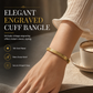 🌸 50% OFF NOW! 🌸18K Vacuum Plated Titanium Stainless Steel Bangle Bracelet with Engraved Text