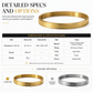 🌸 50% OFF NOW! 🌸18K Vacuum Plated Titanium Stainless Steel Bangle Bracelet with Engraved Text