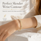 🌸 50% OFF NOW! 🌸Gold Rhinestone Heart and Square Hollow Rectangular Grid Chain Bracelet