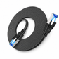 📢📢50% OFF !! ⏰ Flat Ethernet Cable 40Gbps Shielded Black Braided Network Cord