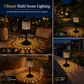 📢📢50% OFF !! ⏰Outdoor Iron Table Lamp Peony Shaped Decorative Atmosphere Light