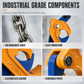 📢📢50% OFF !! ⏰Heavy Duty Oil Drum Lifting Clamp Forklift