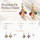 🌸 50% OFF NOW! 🌸Retro Colorful Heart Tassel Drop Earrings for Women Fashion Ear Buckle Jewelry