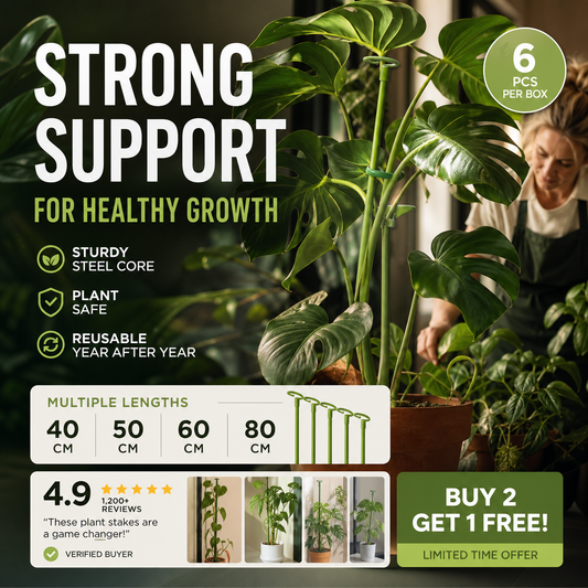 📢📢50% OFF !! ⏰Support frame to prevent drooping flowers, suitable for indoor potted plants, and outdoor garden vegetables.