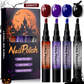 📢📢40% OFF !! ⏰Quick-Dry Halloween Nail Polish Pen Set