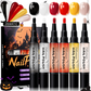 📢📢40% OFF !! ⏰Quick-Dry Halloween Nail Polish Pen Set