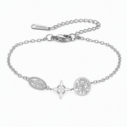 🌸 50% OFF NOW! 🌸Adjustable Stainless Steel Chain Charm Bracelet