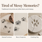 🐾 50% OFF! DIY keepsake set for pet paw prints – wooden frame, soft clay, and space for a photo – preserve a cherished memory forever 🖼️🐱