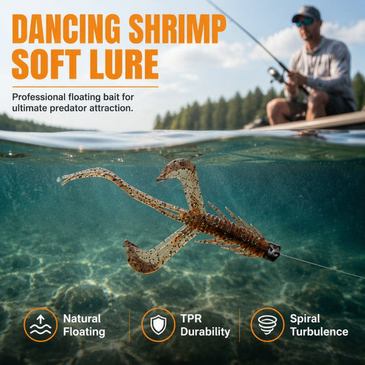 📢📢Buy 1 Get Free 1 !! ⏰ Realistic Shrimp Soft Lures – Floating & lifelike action ✨