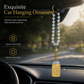 📢📢50% OFF !! ⏰Stainless Steel Arabic Medallion Car Hanging Ornament with Blue Glass Chain