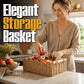 📢📢50% OFF !! ⏰Woven Storage Basket with Wooden Handles