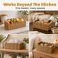 📢📢50% OFF !! ⏰Woven Storage Basket with Wooden Handles