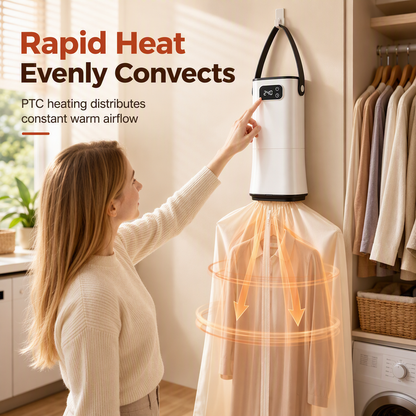 📢📢50% OFF !! ⏰Portable Clothes Dryer: Rapid Heat, Silent Night Drying, Foldable