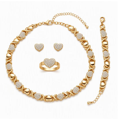 💎 50% OFF! ❤️ Classic Heart Jewelry Set – 4‑piece & gift‑ready ✨