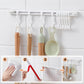 📢📢50% OFF !! ⏰ No-Drill Sliding Track Hooks – Adjustable Kitchen & Bathroom Organizer