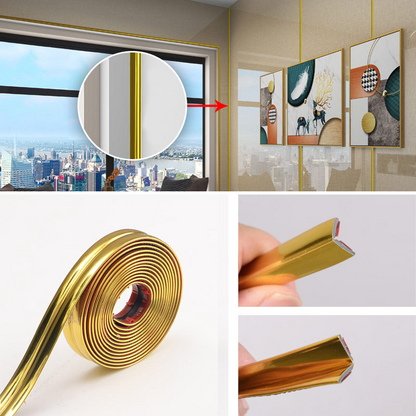 💛 Multi-Purpose Self-Adhesive PVC Decorative Trim – Easy & Versatile Home Upgrade ✨