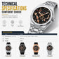 📢📢50% OFF !! ⏰Men's Sport Quartz Watch – Mechanical Style Luminous Hands, Date Calendar & Water Resistance ⌚