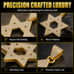 📢📢50% OFF !! ⏰Hip Hop Iced Out Rhinestone Hollow Star of David with 50cm Chain