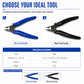📢📢50% OFF !! ⏰ Precision Diagonal Pliers: Flush Cut, Spring-Loaded, Blackened Steel, Non-Slip Grip
