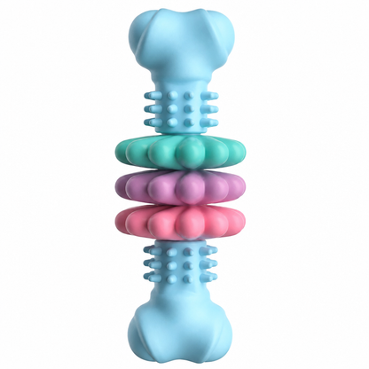 🐶 50% OFF! 🦴 Textured TPR Chew Bone – 3 colours & dental-friendly ✨