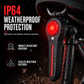 📢📢50% OFF !! ⏰Rechargeable Bicycle Brake Taillight Bike Rear Safety Light for Road and Mountain Cycling