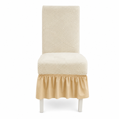 📢📢50% OFF !! ⏰Thickened Stretch Chair Cover with Ruffled Skirt Universal Dustproof Slipcover🪑🛡️