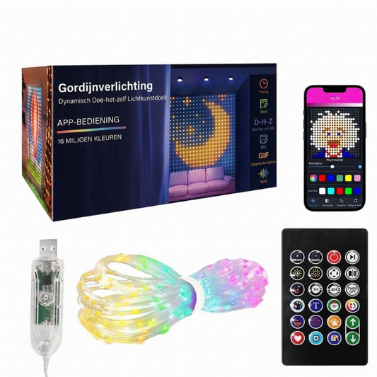 📢📢50% OFF !! ⏰From ordinary lights to a spectacular light show! Draw patterns, add text or photos, and let the colors dance to the music – waterproof & USB-powered!