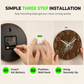📢📢50% OFF !! ⏰12-Inch Silent Wooden Wall Clock – Luminous Glow & MDF Wood Grain✨