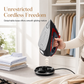 2400W Cordless Electric Steam Iron with Charging Base Adjustable Temperature Control and Spray Function