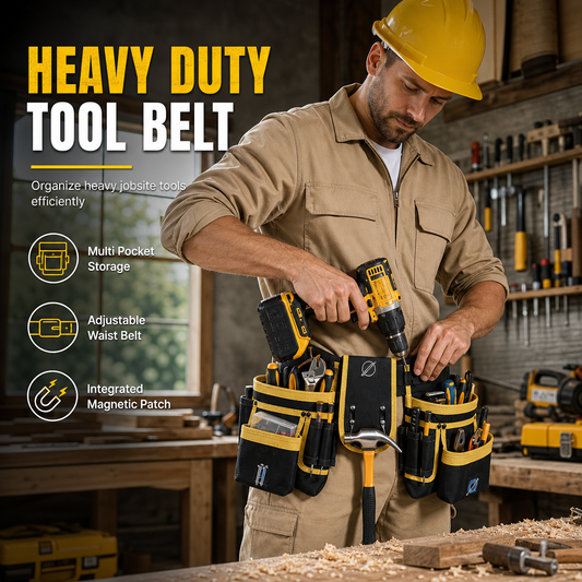 📢📢50% OFF !! ⏰ Adjustable Tool Waist Bag – Multi-pocket & hands-free carry ✨