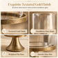 🌸 50% OFF NOW! 🌸Vintage Candlestick Set: Windproof Glass Cover, Weighted Iron Base, Gold Finish, Elegant