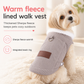 📢📢50% OFF !! ⏰Warm Lamb Fleece Pet Vest – Thick Lined, Built-in Leash Ring for Dogs & Cats ✨
