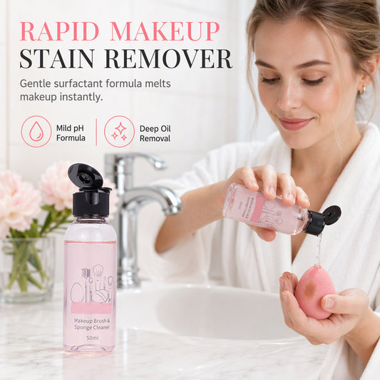 🌸 50% OFF NOW! 🌸50ml Makeup Brush and Sponge Cleanser Liquid Powder Puff Cleaning Water for Cosmetic Sponges and Cushion Puffs