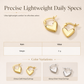🌸 50% OFF NOW! 🌸Minimalist Smooth Heart Huggie Hoop Earrings for Women💖👂