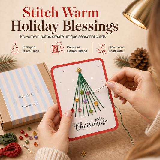 🔥2026 New Arrival ＆ Hot Sale🔥Merry Christmas DIY Greeting Card Making Kit