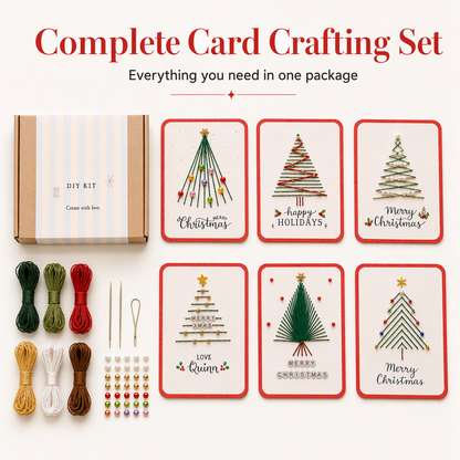 🔥2026 New Arrival ＆ Hot Sale🔥Merry Christmas DIY Greeting Card Making Kit