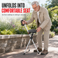 📢📢50% OFF !! ⏰Portable Folding Cane Chair with Seat Non Slip Walking Stick Stool for Seniors Outdoor Hiking