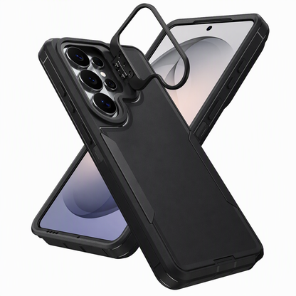 📢📢50% OFF !! ⏰Shockproof Phone Case with Metal Lens Kickstand Protective Cover for Samsung Galaxy S26 S25 S24 S23 S22 Ultra Plus FE