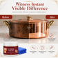 📢📢50% OFF !! ⏰Copper Cleaning Paste 50ml with Towel Set for Copper Pots Cups and Kitchenware Polishing and Oxidation Removal Care