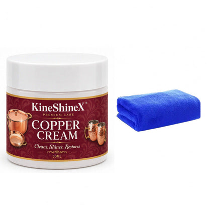 📢📢50% OFF !! ⏰Copper Cleaning Paste 50ml with Towel Set for Copper Pots Cups and Kitchenware Polishing and Oxidation Removal Care