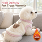 📢📢 50% OFF🐶Cozy Winter Pet Vest – Soft Plush with Adorable Bear Embroidery
