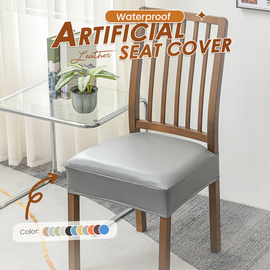 📢📢50% OFF !! ⏰ Waterproof Stretch PU Leather Dining Chair Seat Cover 💧