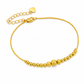🌸 50% OFF NOW! 🌸Women Double Layer Gold Tone Heart Charm Anklet with Small Beads Foot Jewelry Gift