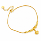 🌸 50% OFF NOW! 🌸Women Double Layer Gold Tone Heart Charm Anklet with Small Beads Foot Jewelry Gift