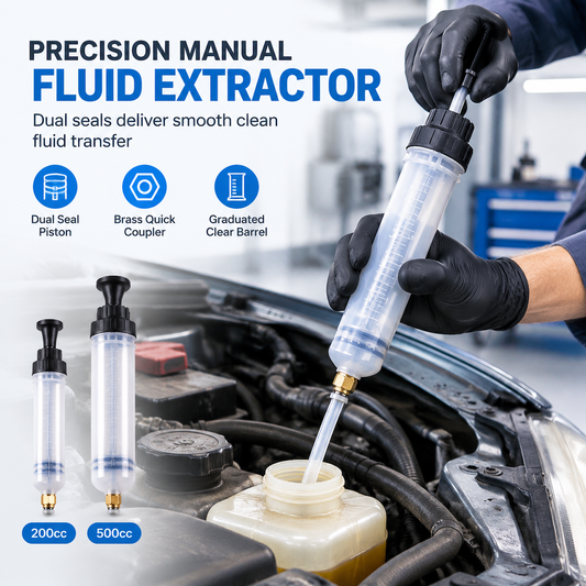 📢📢50% OFF !! ⏰Manual Fluid Extractor and Filling Syringe Pump Automotive Hand Transfer Tool for Brake Fluid and Oil