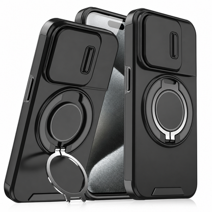 📢📢50% OFF !! ⏰Shockproof Phone Case with Sliding Cover and Kickstand