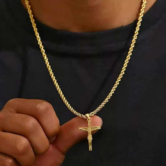 📢📢40%  OFF !! ⏰Crucifix Pendant Necklace for Men & Women